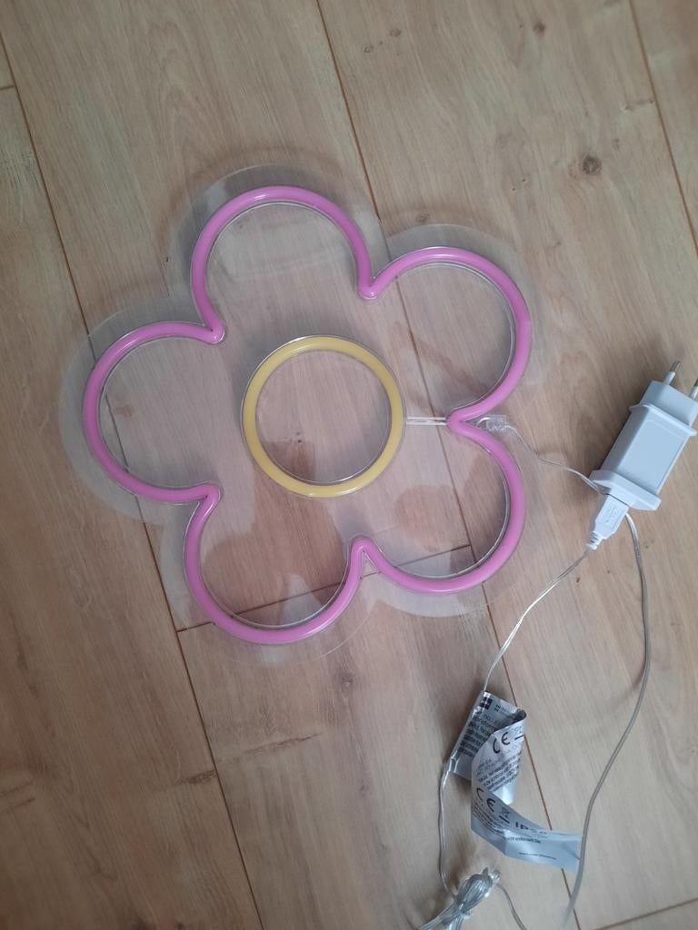 Neonlamp bloem (hema) nieuw in doos, Ophalen, Nieuw
