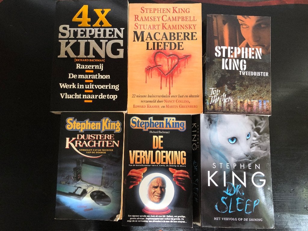 Set van 6 boeken Stephen King, Ophalen of Verzenden, Gelezen, Stephen King