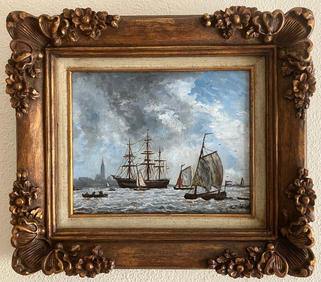 Schilderij in de stijl van Jongkind, Verzenden