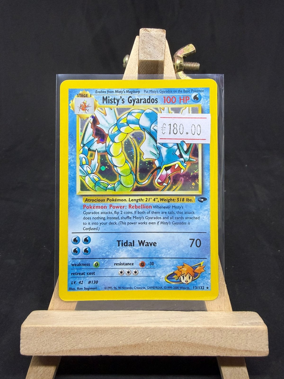 Misty’s Gyarados 13/132 holo nm/exc+, Ophalen of Verzenden, Zo goed als nieuw
