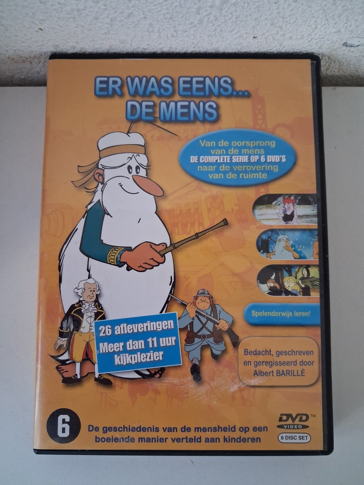 Er Was Eens... De Mens - Complete Serie (6 DVD's), Cd's en Dvd's, Dvd's | Tekenfilms en Animatie, Europees, Zo goed als nieuw