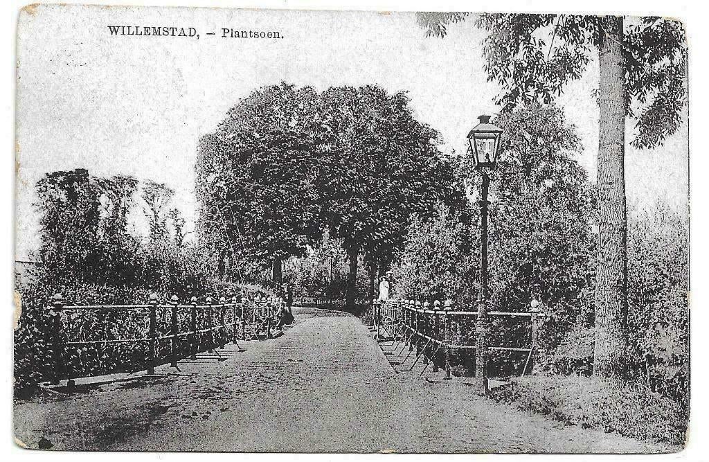 AK Willemstad - Plantsoen, Verzenden, Voor 1920, Gelopen, Noord-Brabant