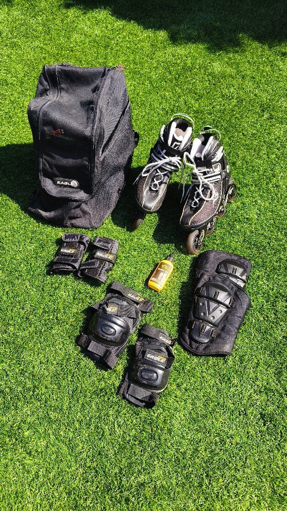 Eagle damesrolschaatsen met beschermers., Overige merken, Gebruikt, Ophalen of Verzenden, Inline skates 4 wielen