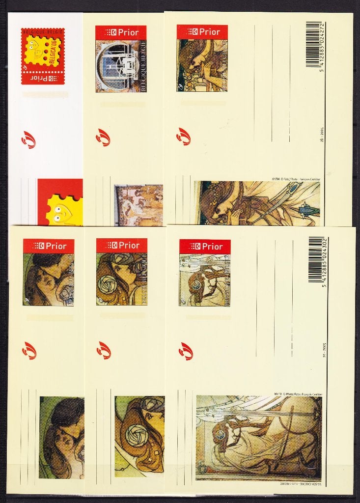 België 2005 Geïllustreerde briefkaarten BK128-BK143 **, Ophalen, Briefkaart
