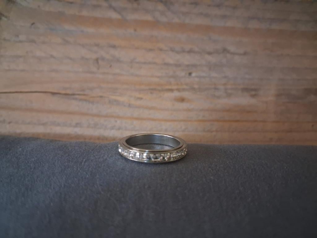 Fidget/stress/angst/adhd ringen - RVS, Sieraden, Tassen en Uiterlijk, Ringen, Ophalen of Verzenden, Nieuw, Zilver, Dame