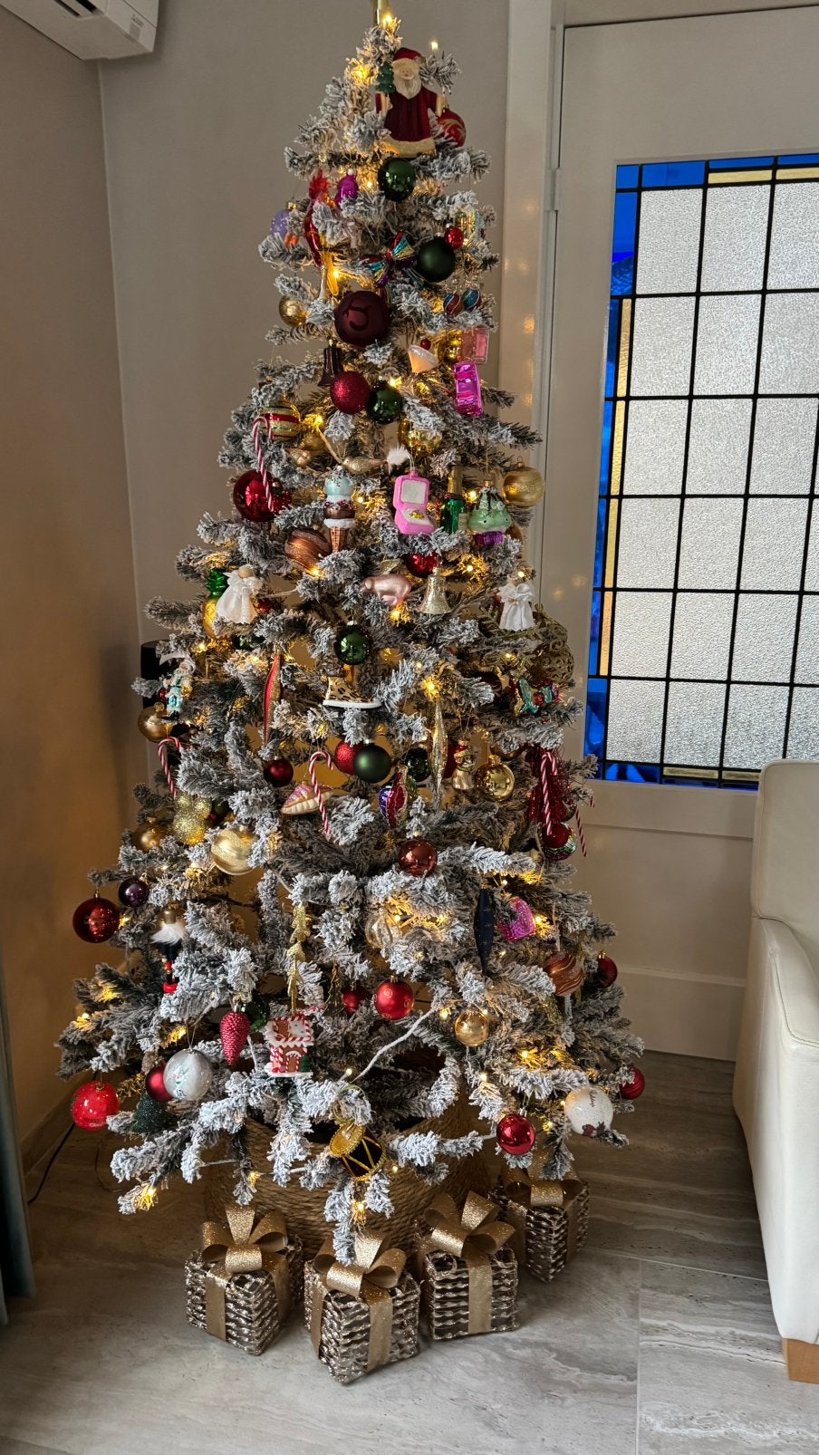Nova Belle verlichte kerstboom Norway Pine (h215 x Ø109 cm, Diversen, Kerst, Ophalen of Verzenden, Gebruikt