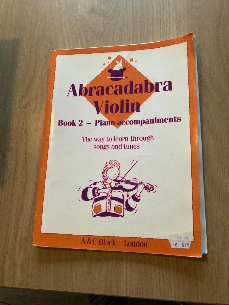 Boek Abracadabra Violin piano, Muziek en Instrumenten, Bladmuziek, Gebruikt, Klassiek, Les of Cursus, Ophalen of Verzenden
