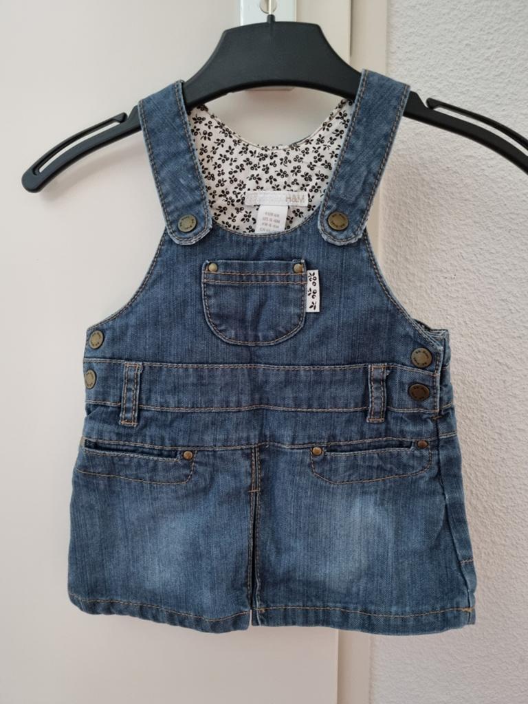 Schattige spijker overgooier / jurkje -- maat 68 -- H&M, Meisje, Jurkje of Rokje, H&M, Ophalen of Verzenden