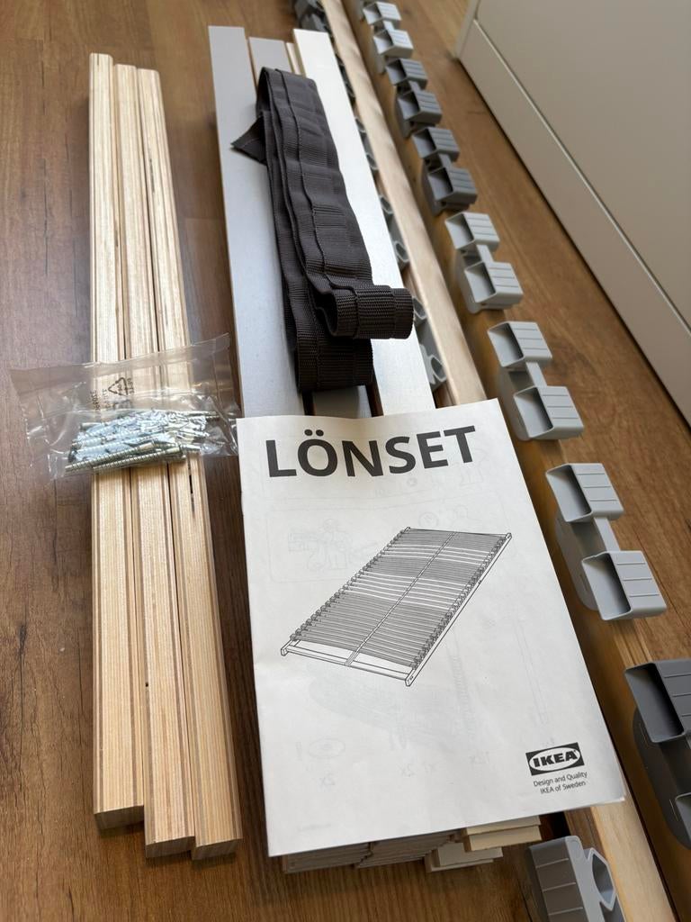 Lattenbodem 70x200 IKEA Lönset nieuwstaat, Ophalen, Zo goed als nieuw, Eenpersoons