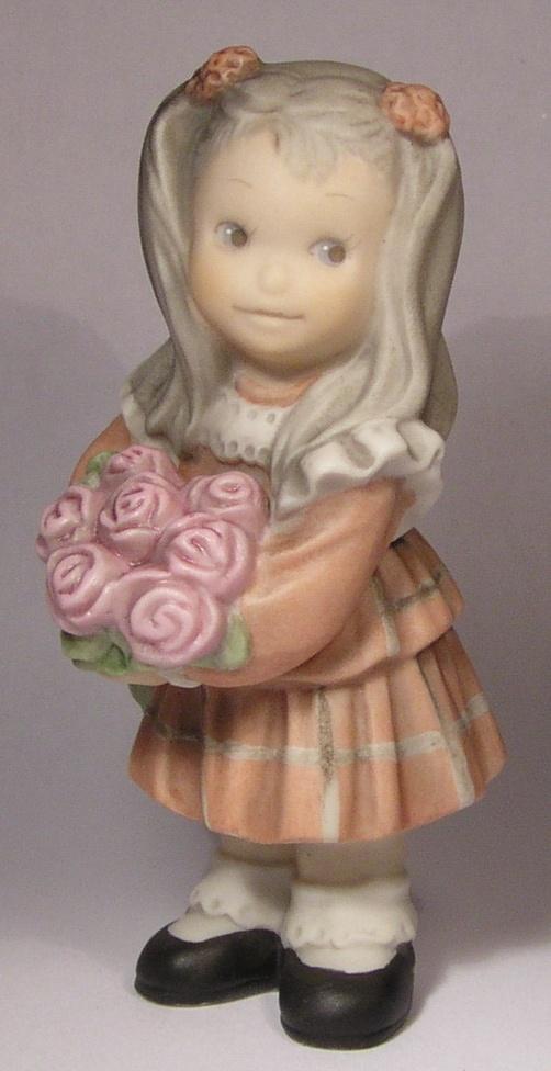 Lief Beeld van een Meisje met Rozen (nieuw), Verzamelen, Beelden en Beeldjes, Verzenden, Nieuw, Mens