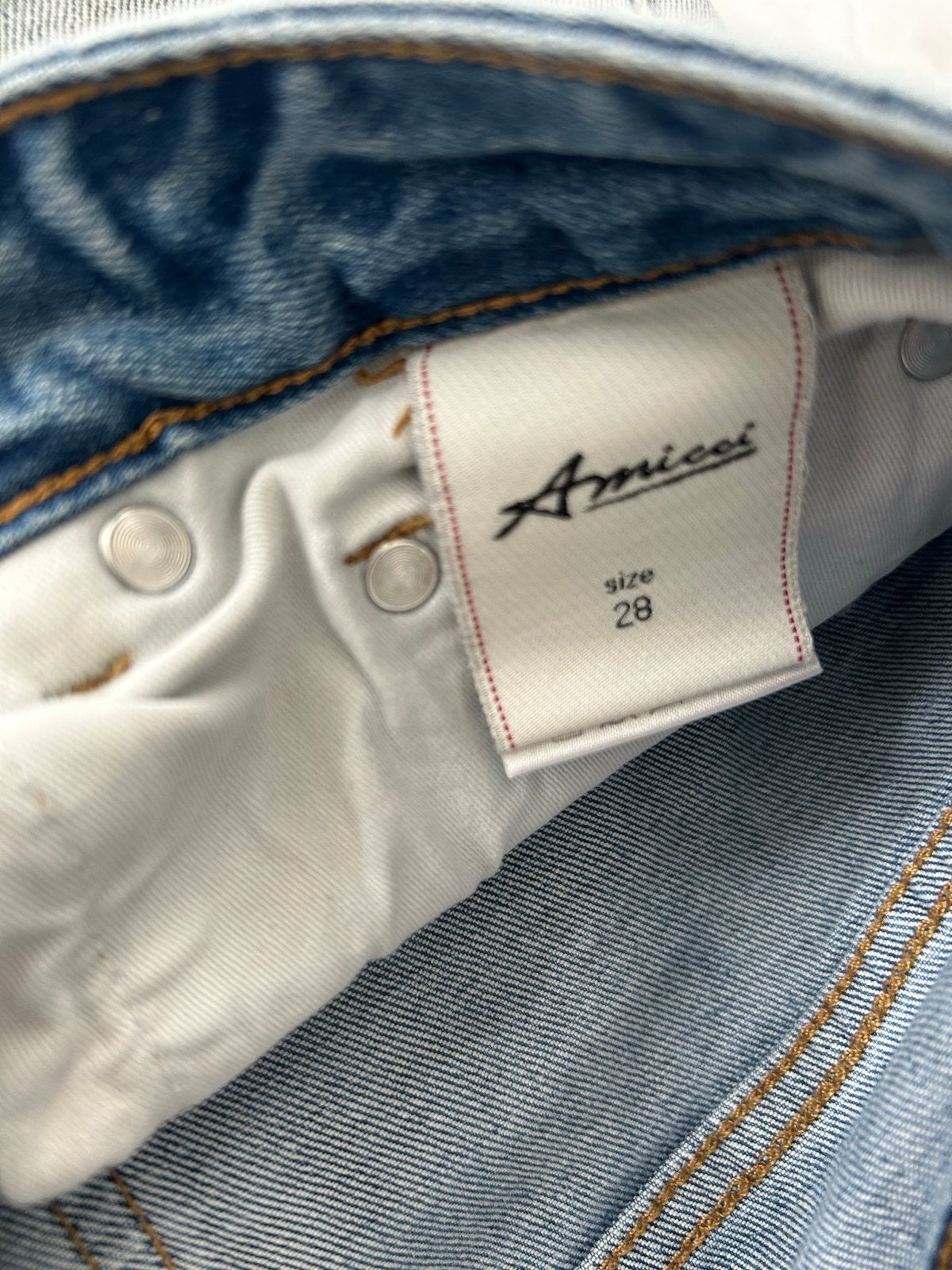 Amiri Jeans - Maat 28 - Zo goed als nieuw, Ophalen of Verzenden, Zo goed als nieuw, Blauw, W32 (confectie 46) of kleiner