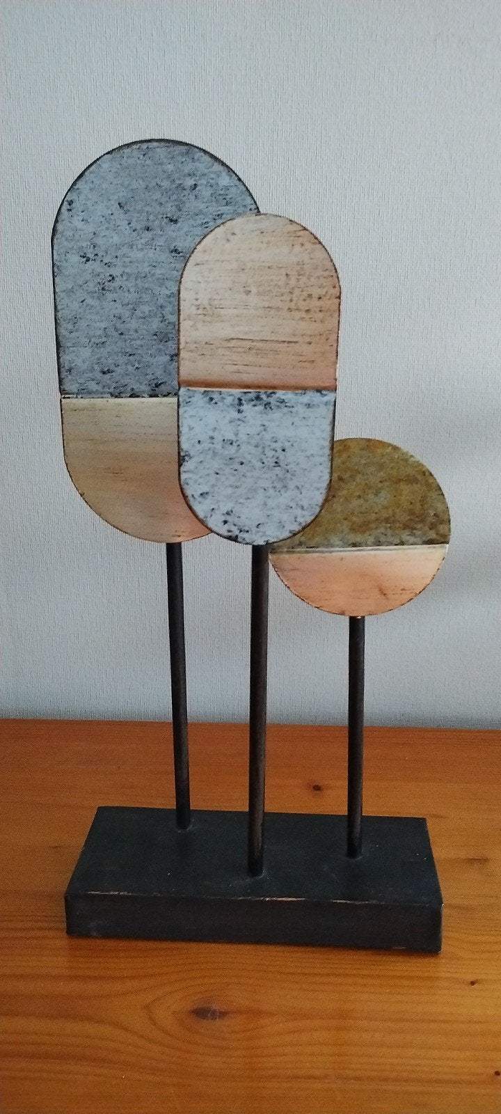 Abstract metalen sculptuur - 40 cm hoog, Antiek en Kunst, Kunst | Beelden en Houtsnijwerken, Ophalen