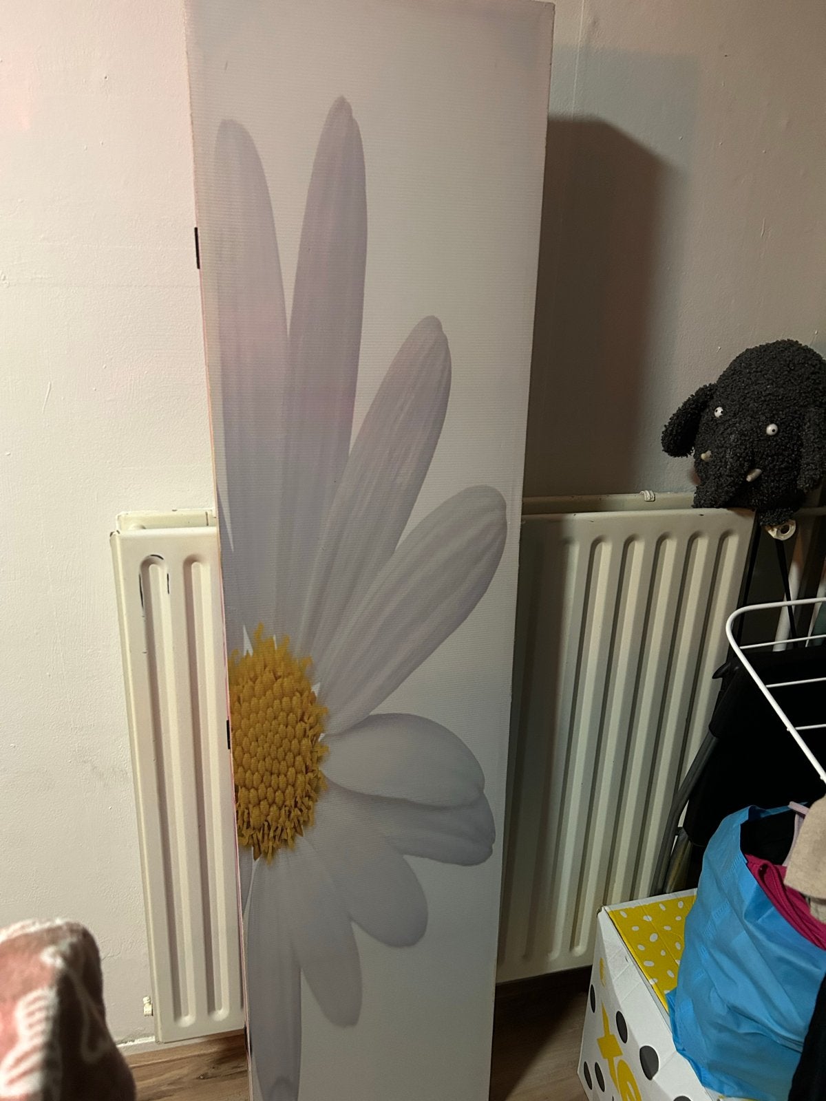 3-delig kamerscherm met bloemenprint, Ophalen, Gebruikt