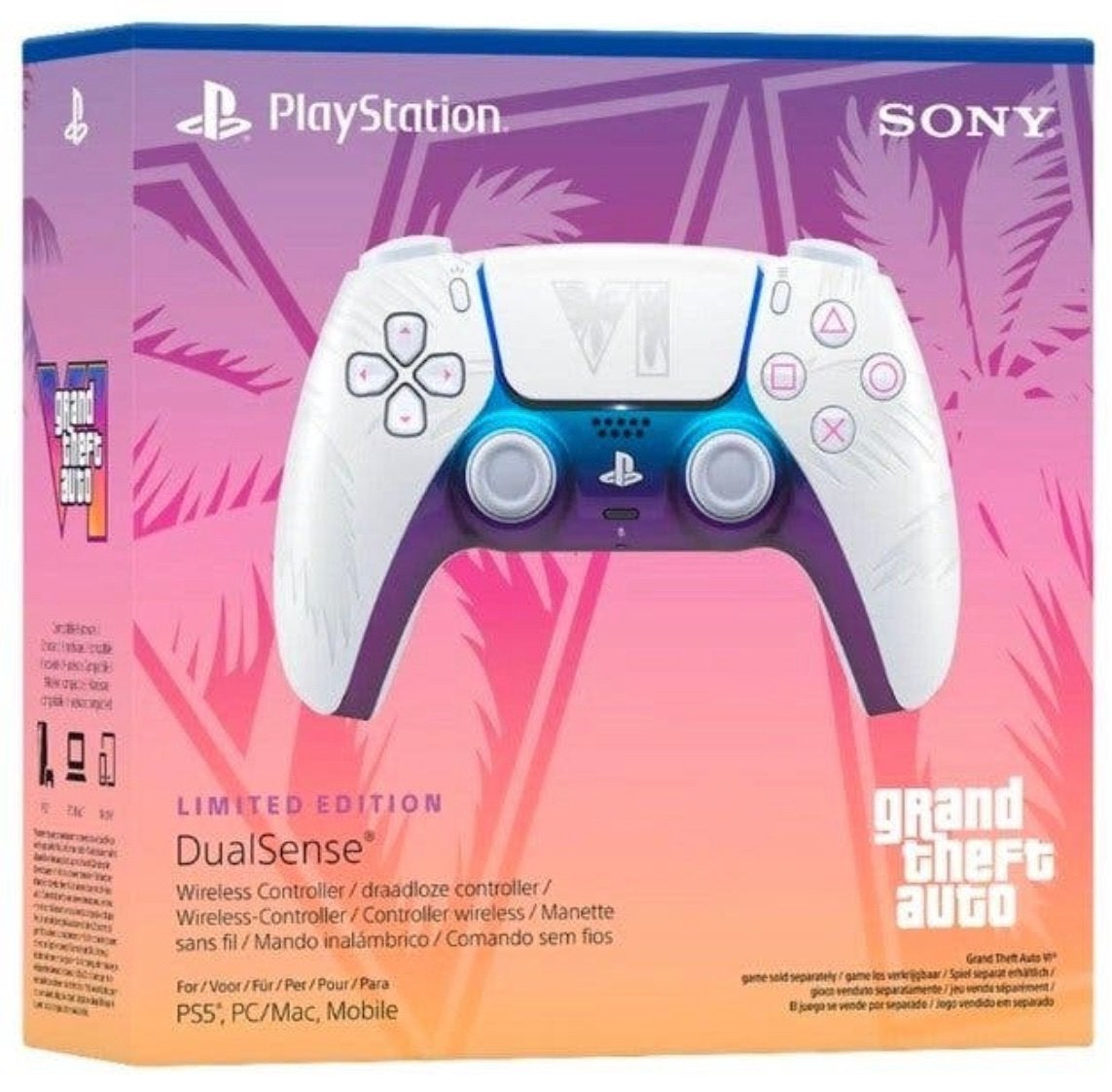 Sony PS5 dualsense GTA IV Grand Theft Auto 6 Limited Edition, PlayStation 5, Nieuw, Ophalen of Verzenden, Controller