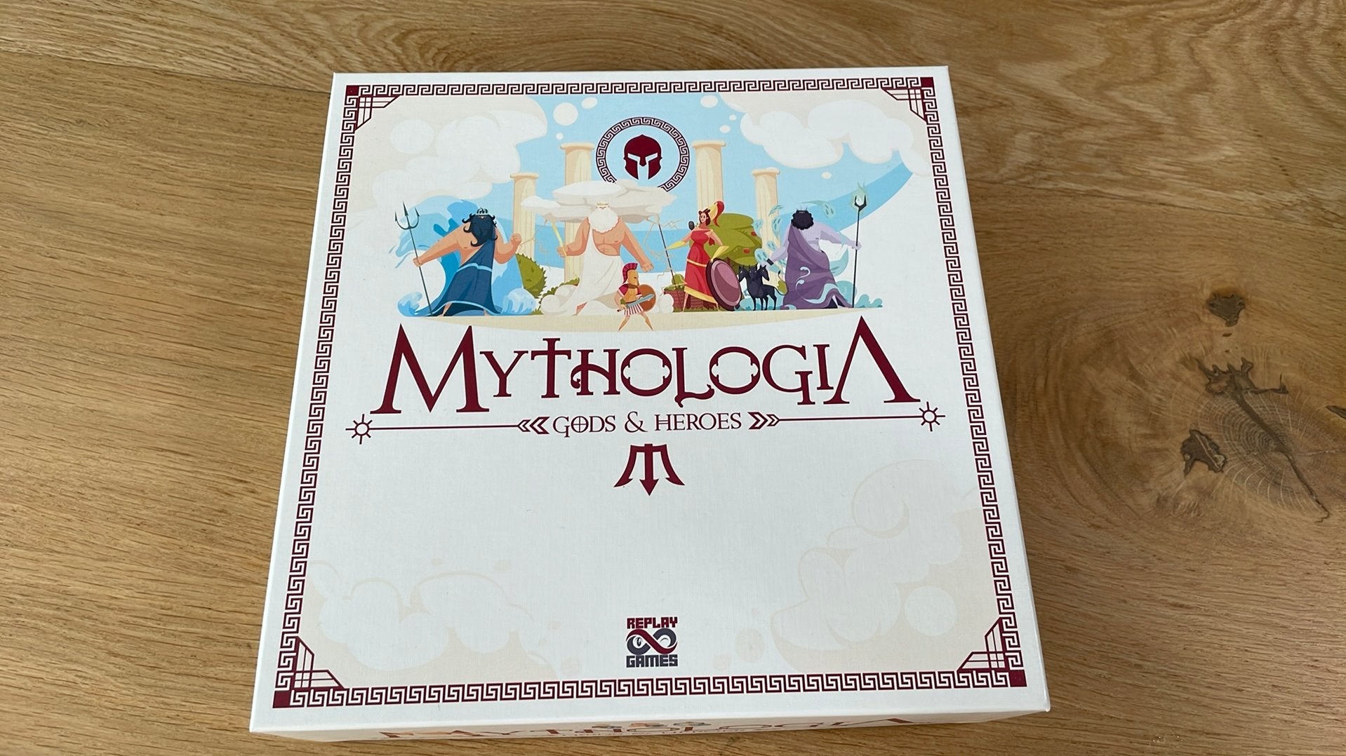 Mythologia spel bordspel gezelschapsspel Replay games zgan!, Ophalen of Verzenden, Zo goed als nieuw