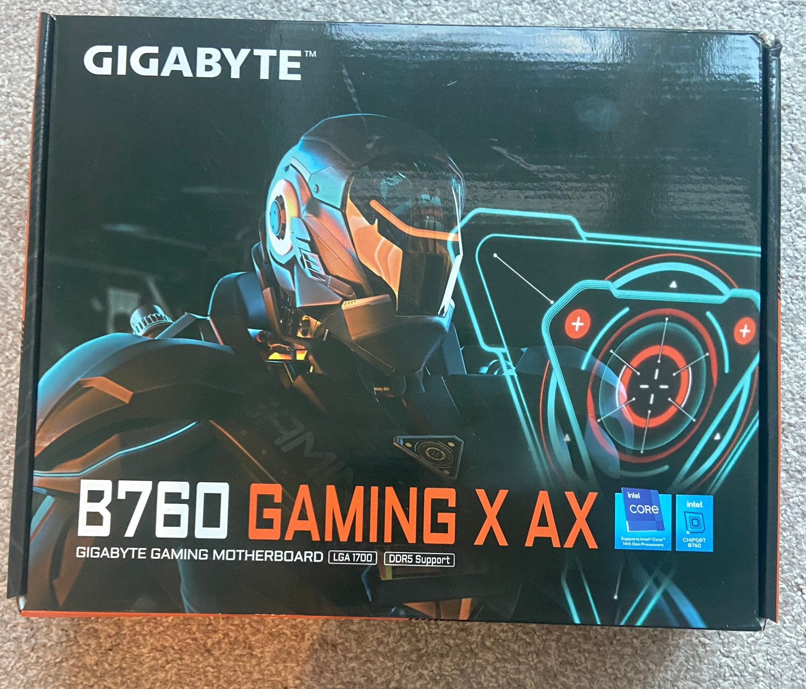 Moederbord gigabyte b760 gaming x ax ddr5, Computers en Software, Moederborden, Zo goed als nieuw, DDR5, Ophalen of Verzenden