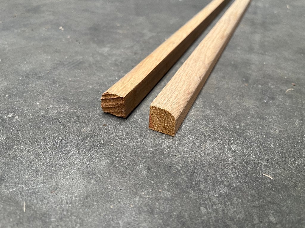 Eiken plinten € 2,- per m1, Doe-het-zelf en Verbouw, Plinten en Afwerking, Ophalen, Eiken, Nieuw, 200 tot 250 cm
