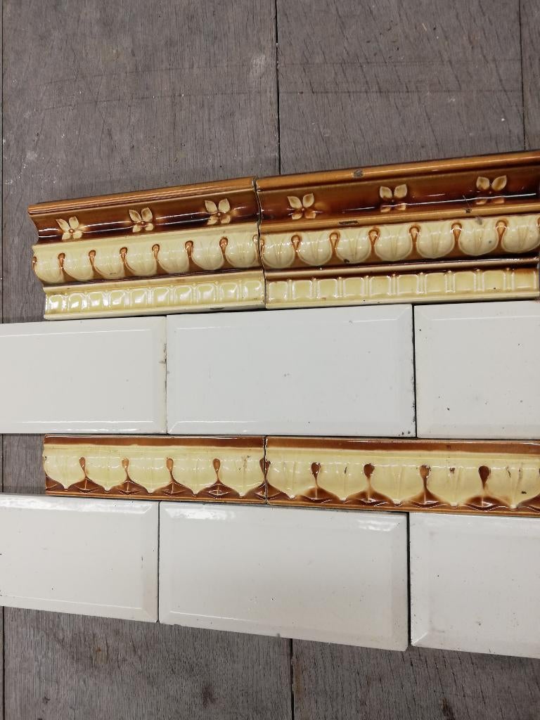 36 stuks, prachtige jugendstil bewerkte bovenranden, Ophalen