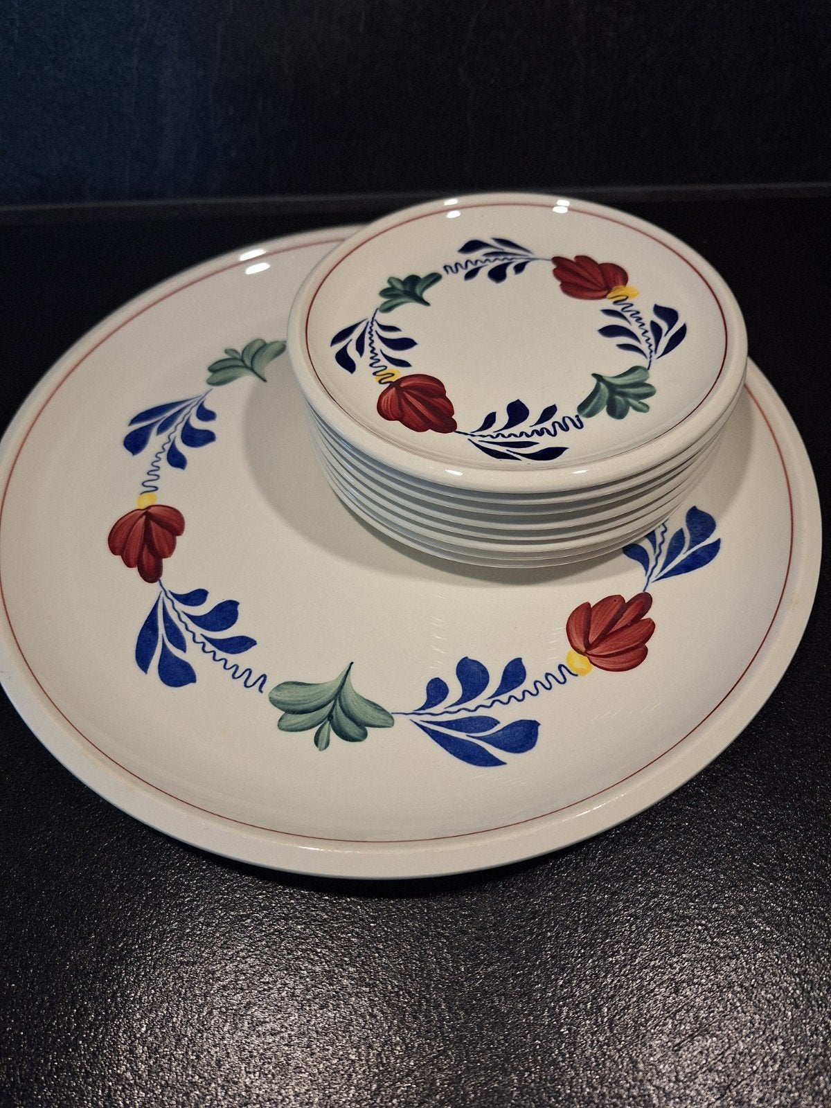 Gebakset Boerenbont Bosch, Ophalen of Verzenden, Zo goed als nieuw, Aardewerk, Schaal of Schalen