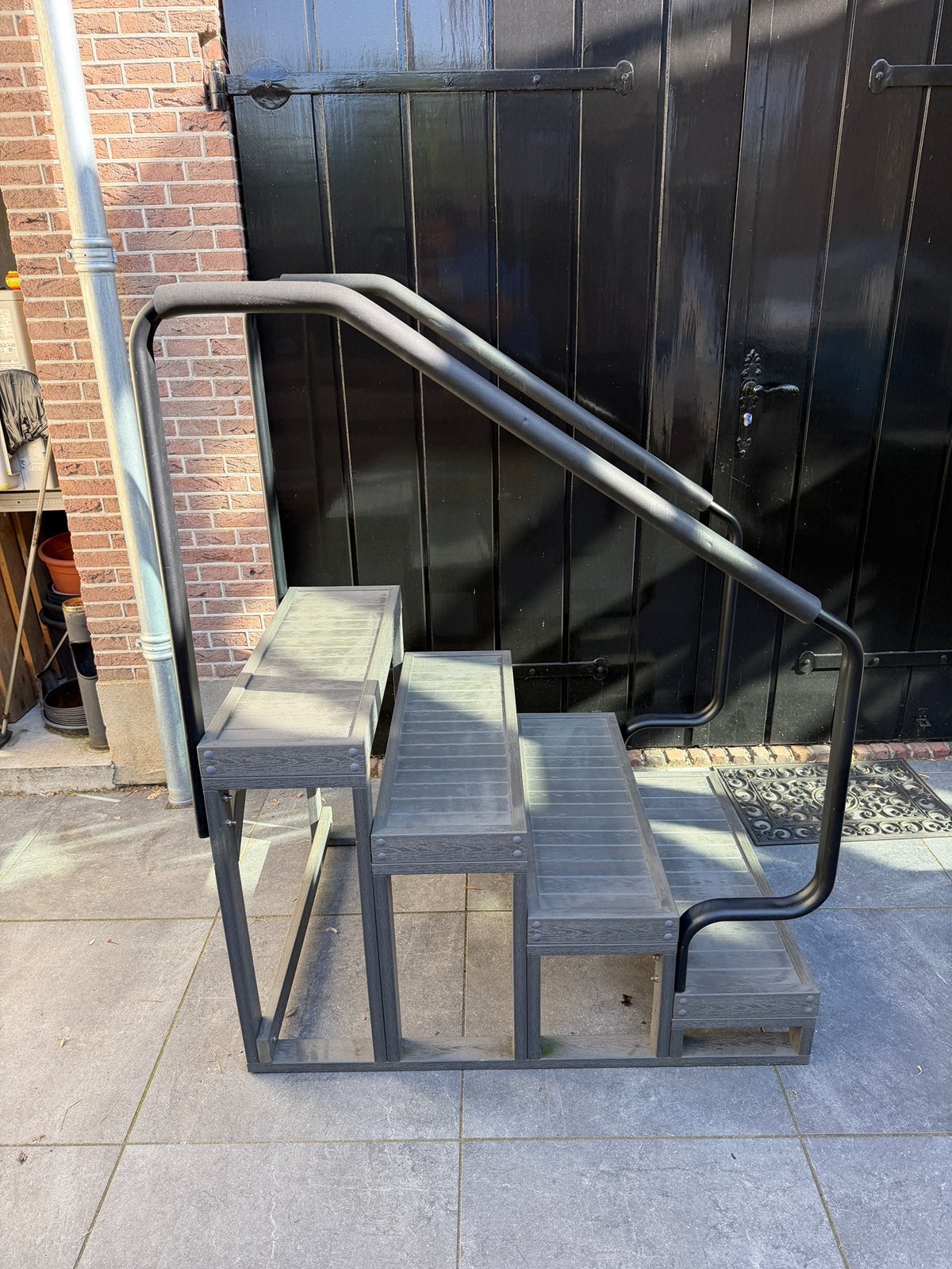 Jacuzzi spa trap 4 treden met rails, Tuin en Terras, Zwembad-toebehoren, Ophalen, Zo goed als nieuw