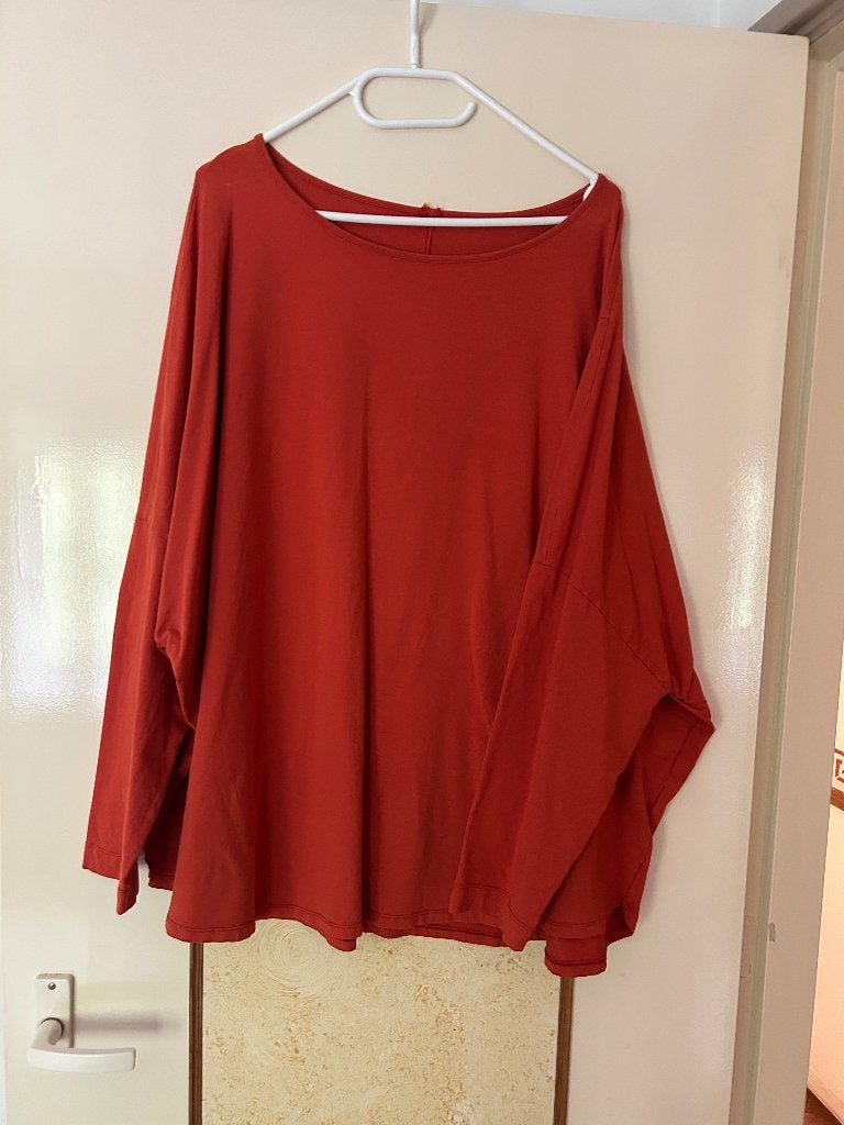Sweater, Kleding | Dames, Grote Maten, Ophalen of Verzenden, Zo goed als nieuw, Oranje, Trui of Vest