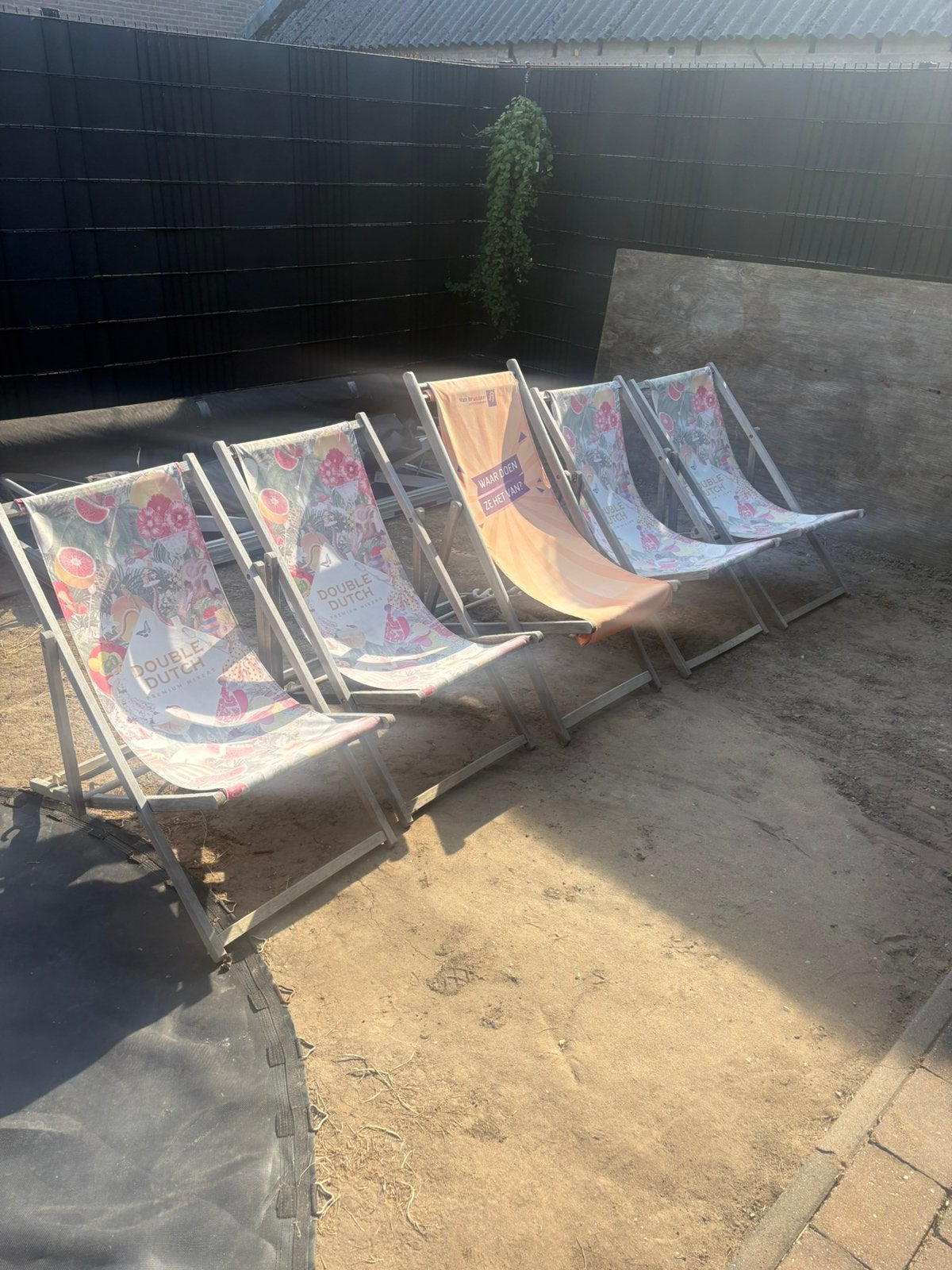 Paar stoeltjes, Tuin en Terras, Hangmatten, Ophalen, Opvouwbaar, Gebruikt, Eenpersoons