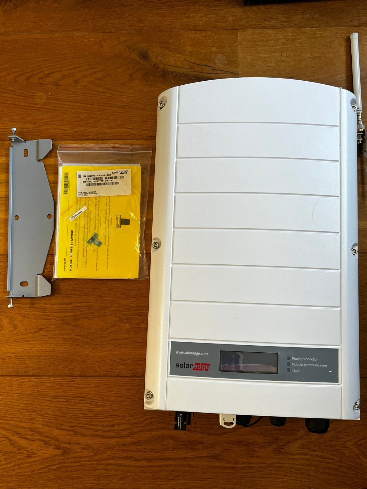 SolarEdge 1-fase omvormer SE3000 met wifi kit, Ophalen, Gebruikt, Overige typen