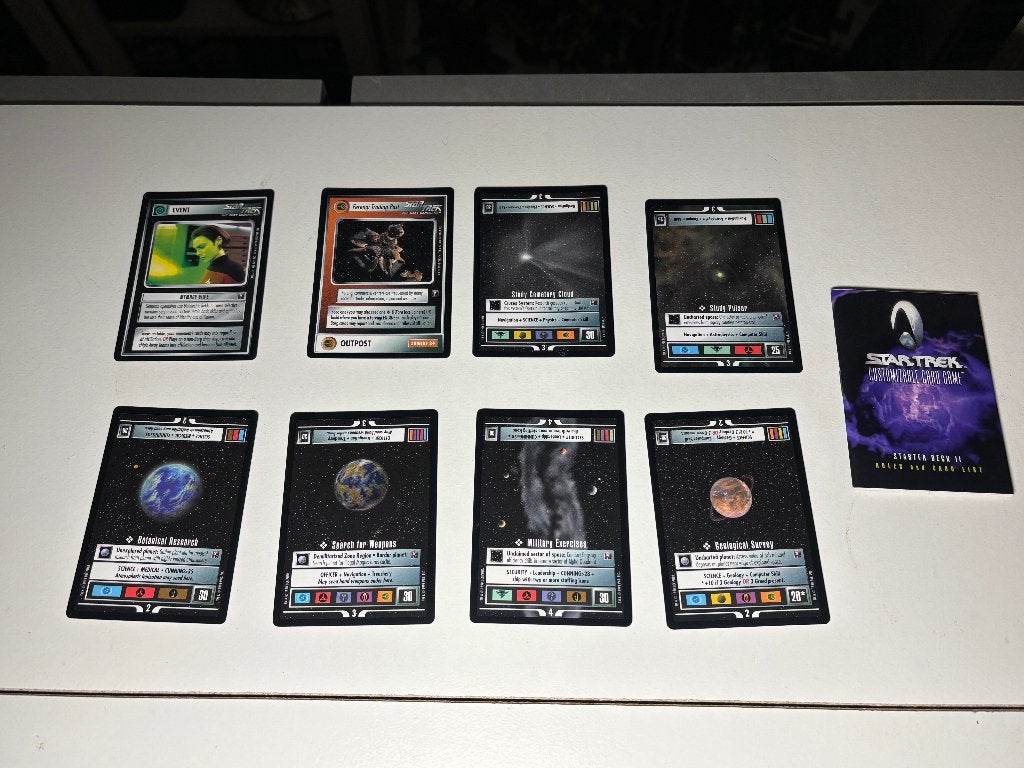 Star Trek CCG Starter Deck II- complete set, Hobby en Vrije tijd, Verzamelkaartspellen | Overige, Ophalen of Verzenden, Zo goed als nieuw