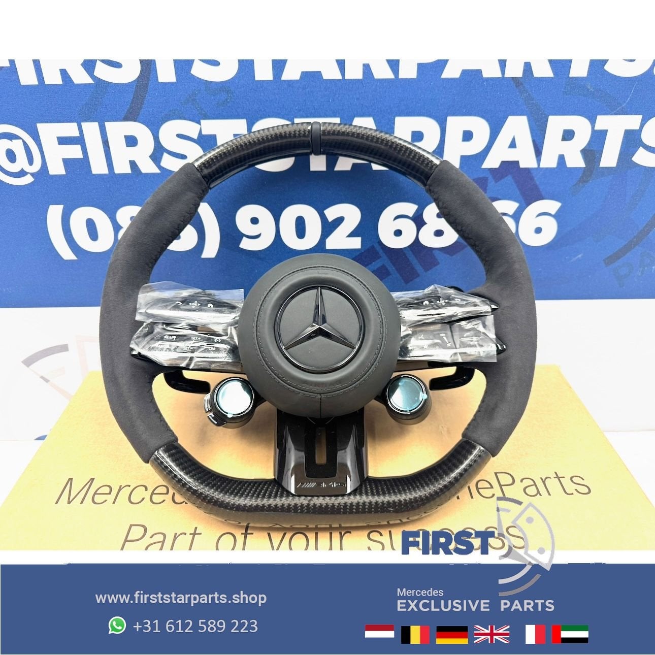 CARBON AMG STUUR W177 W118 W206 W214 W254 W223 W463 W257 A45, Gebruikt, -, Ophalen of Verzenden, -