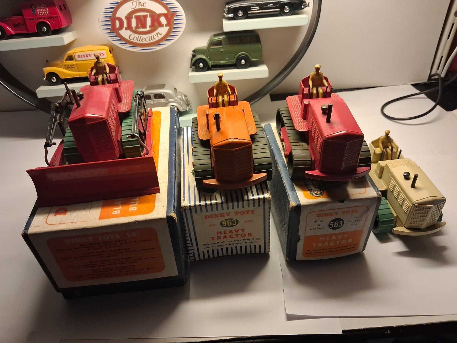 Dinky toys Blaw Knox buldozers aangeboden ., Ophalen of Verzenden, Gebruikt, Auto, Dinky Toys