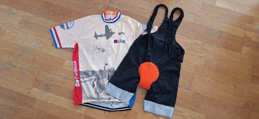 Fietskleding Bioracer bibshort, Grupetto 80 jaar vrijheid., Heren, Overige maten, Ophalen of Verzenden, Zo goed als nieuw