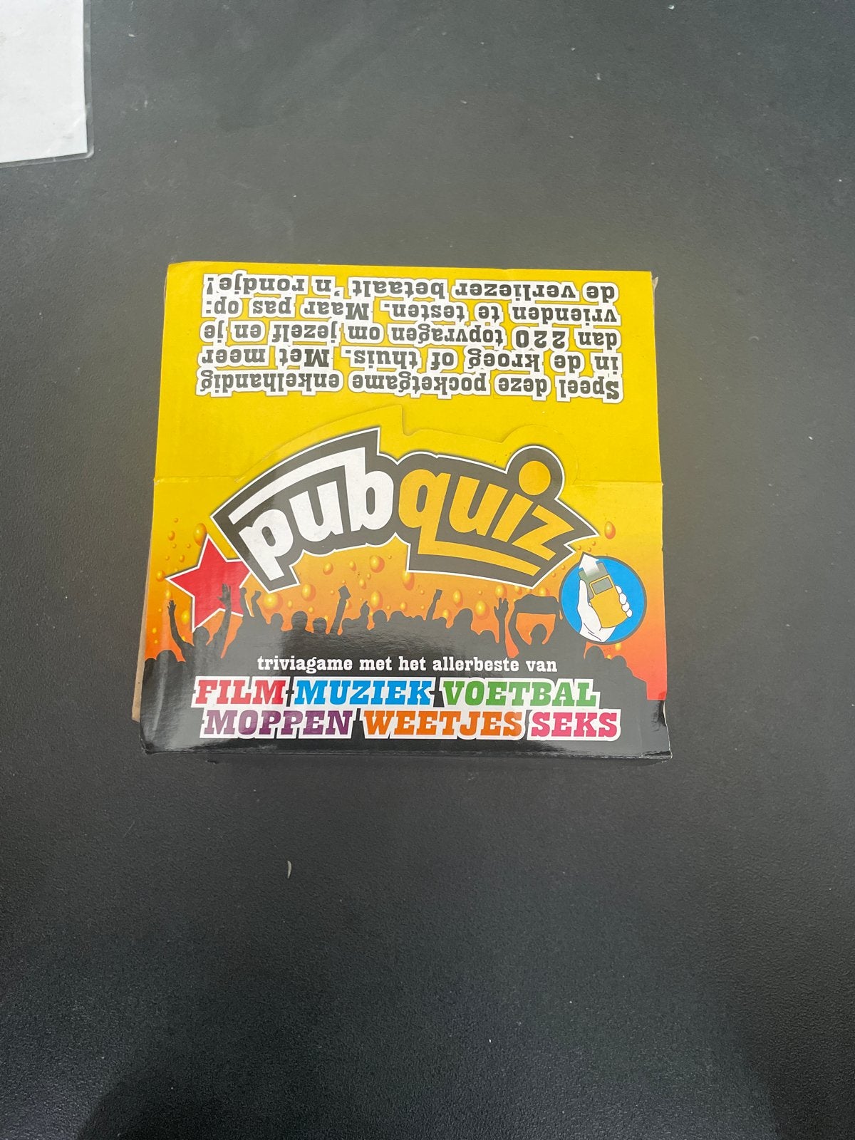 Pubquiz Triviagame - Het allerbeste van Film, Muziek, Voetba, Een of twee spelers, Ophalen, Nieuw, Reisspel