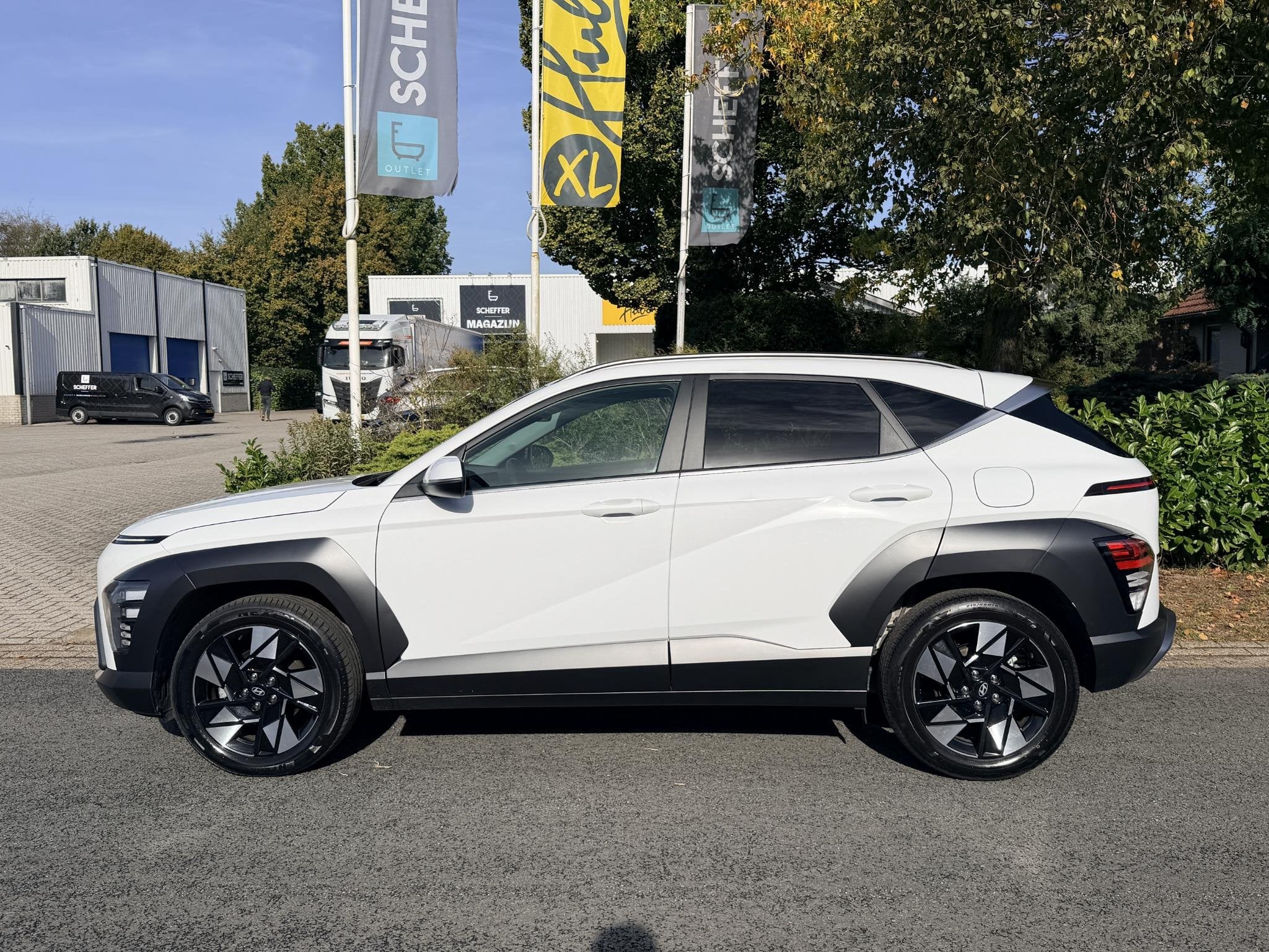 Hyundai Kona 1.6 GDI HEV Hybrid 141PK AUT•ACC•Camera, Auto's, Stof, Gebruikt, Euro 6, 2 kWh