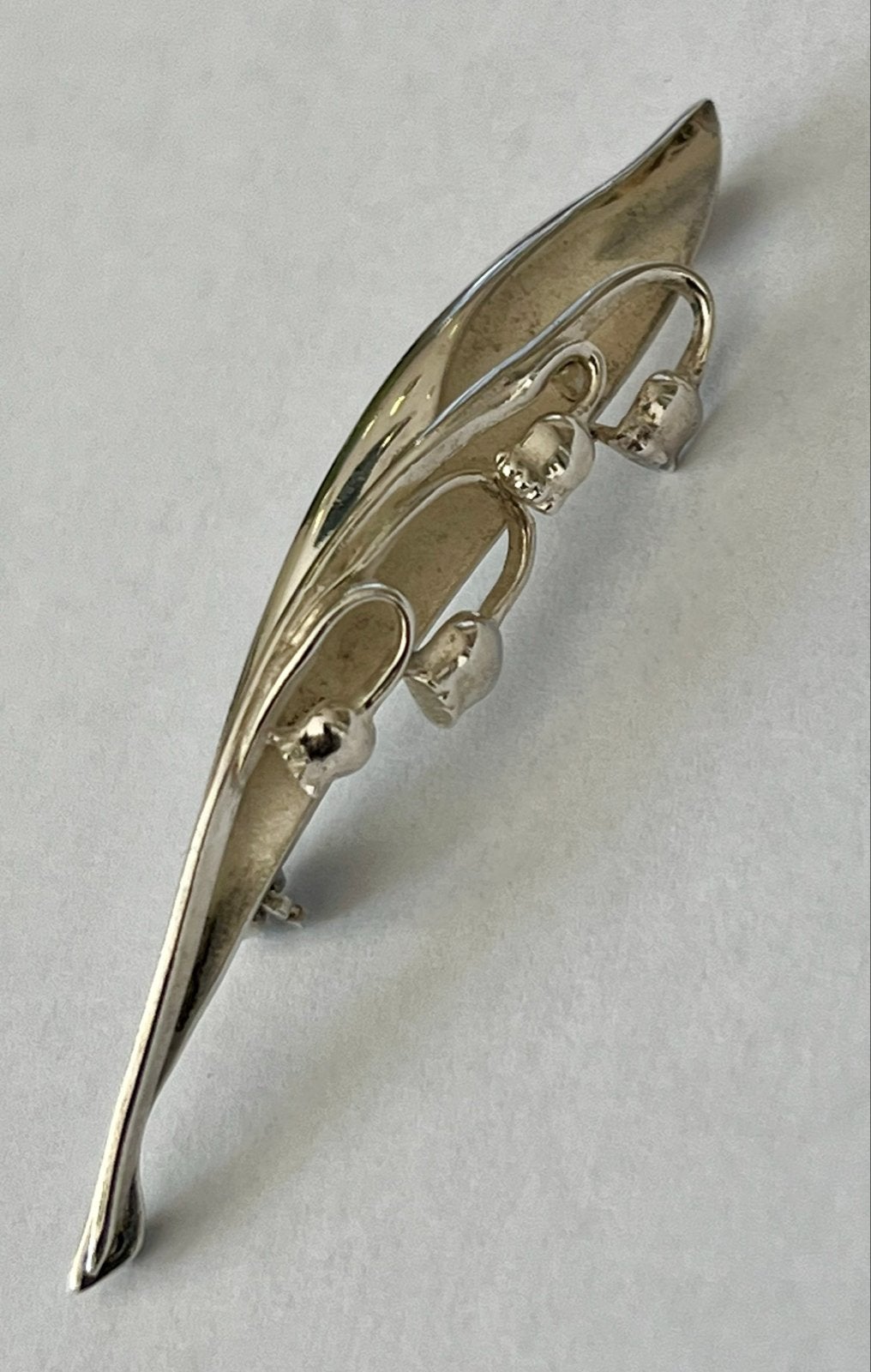 Zilveren 835 broche lelietje-van- Dalen K&L Pforzheim jr 50, Verzenden, Zo goed als nieuw, 4 tot 7 cm, Zilver