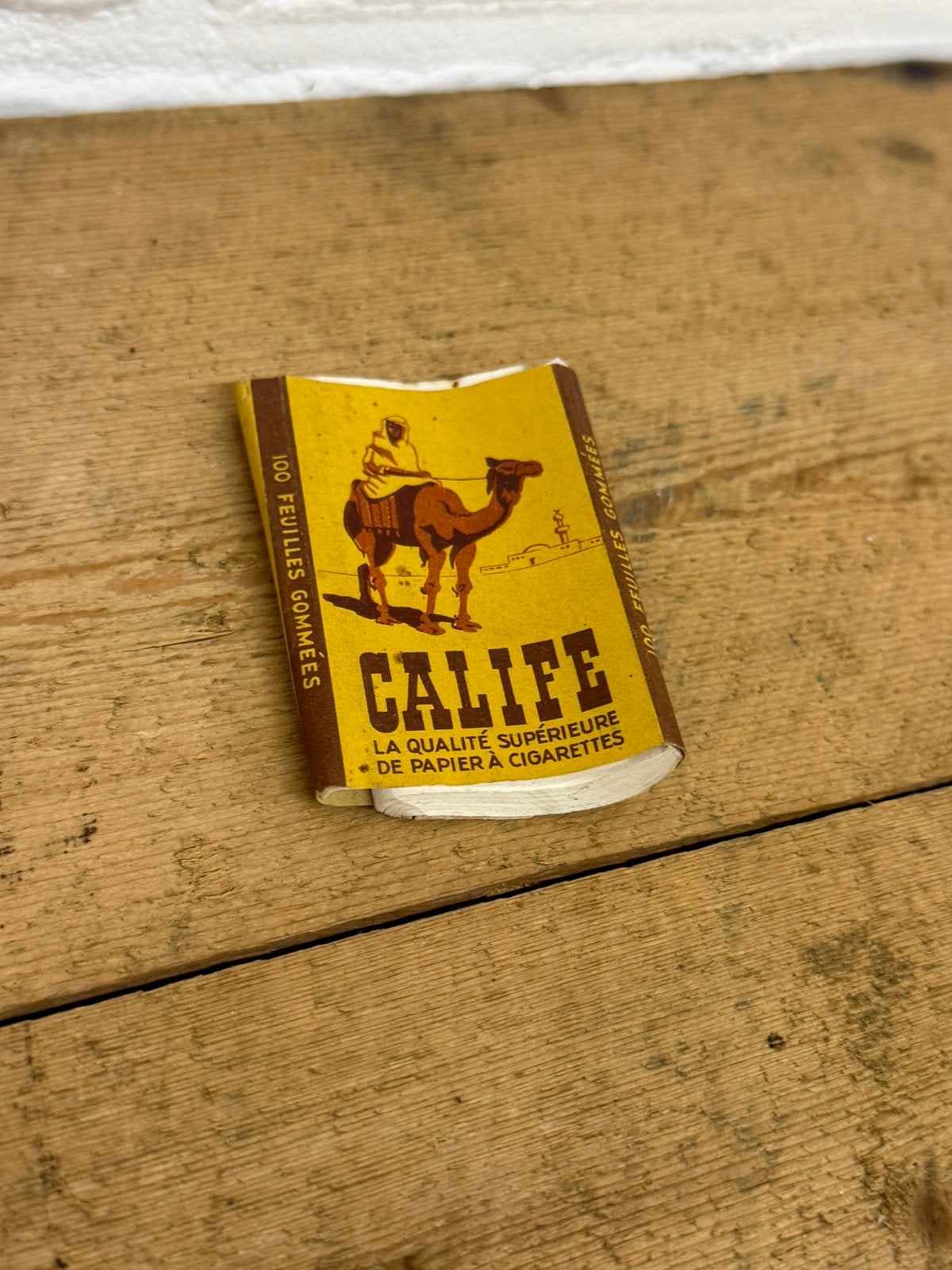 Oud pakje calife sigaretten vloei papier vloeitjes tabak, Ophalen of Verzenden, Zo goed als nieuw, Tabaksdoos of Verpakking