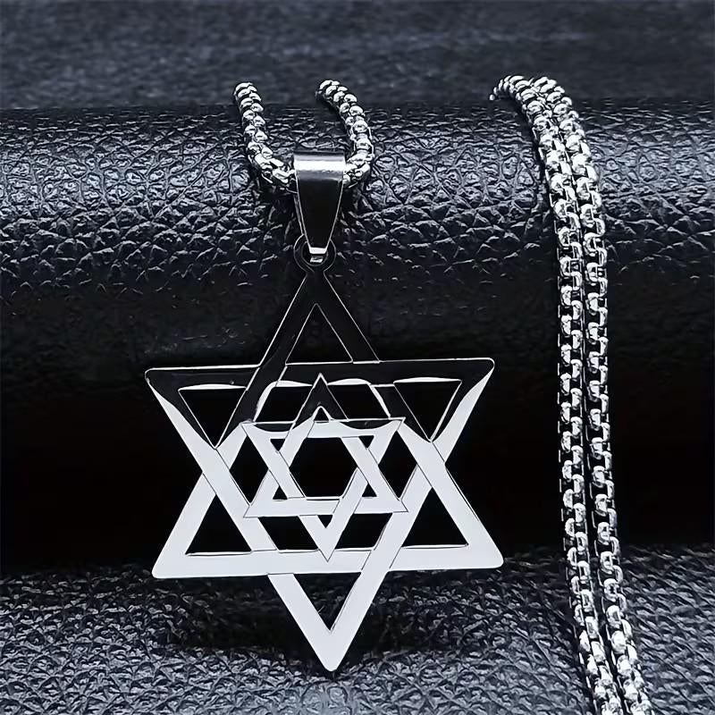 Davidster hanger plus ketting, Ophalen of Verzenden, Nieuw, Overige materialen, Overige merken