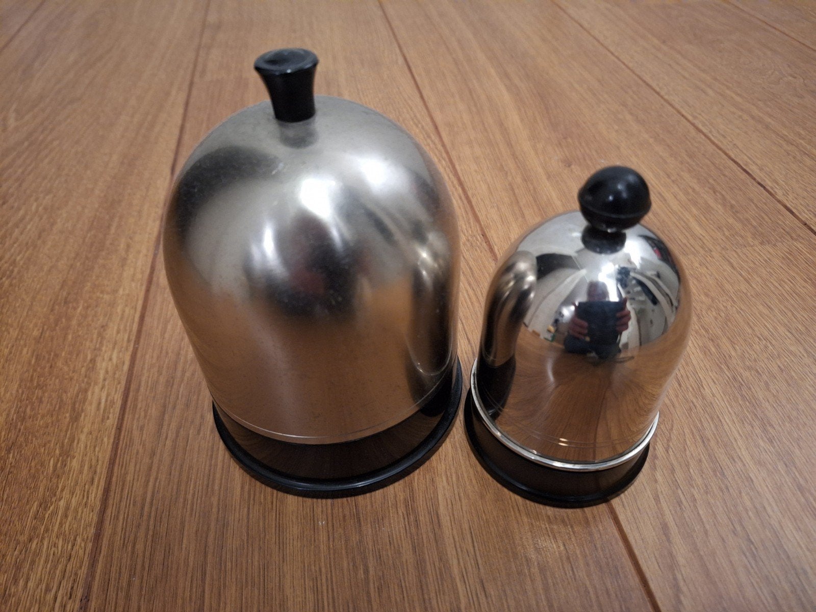 Set van 2 vintage sigarettenhouders RVS en bakeliet., Ophalen of Verzenden