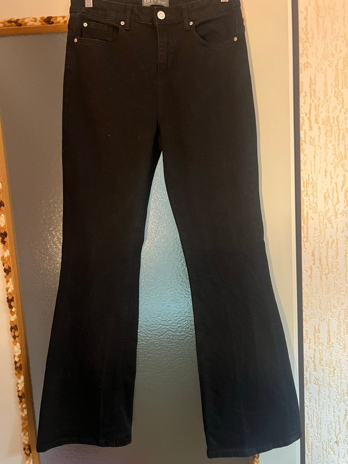 Zwarte flared jeans van Primark, maat 38, Maat 38/40 (M), Zwart, Ophalen of Verzenden, Lang