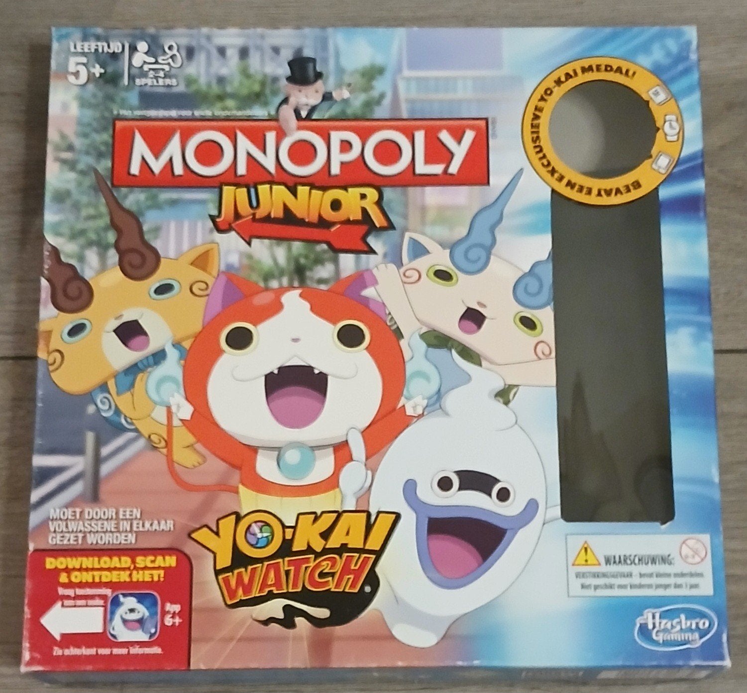 monopoly junior yo-kai-watch, Ophalen of Verzenden, Zo goed als nieuw