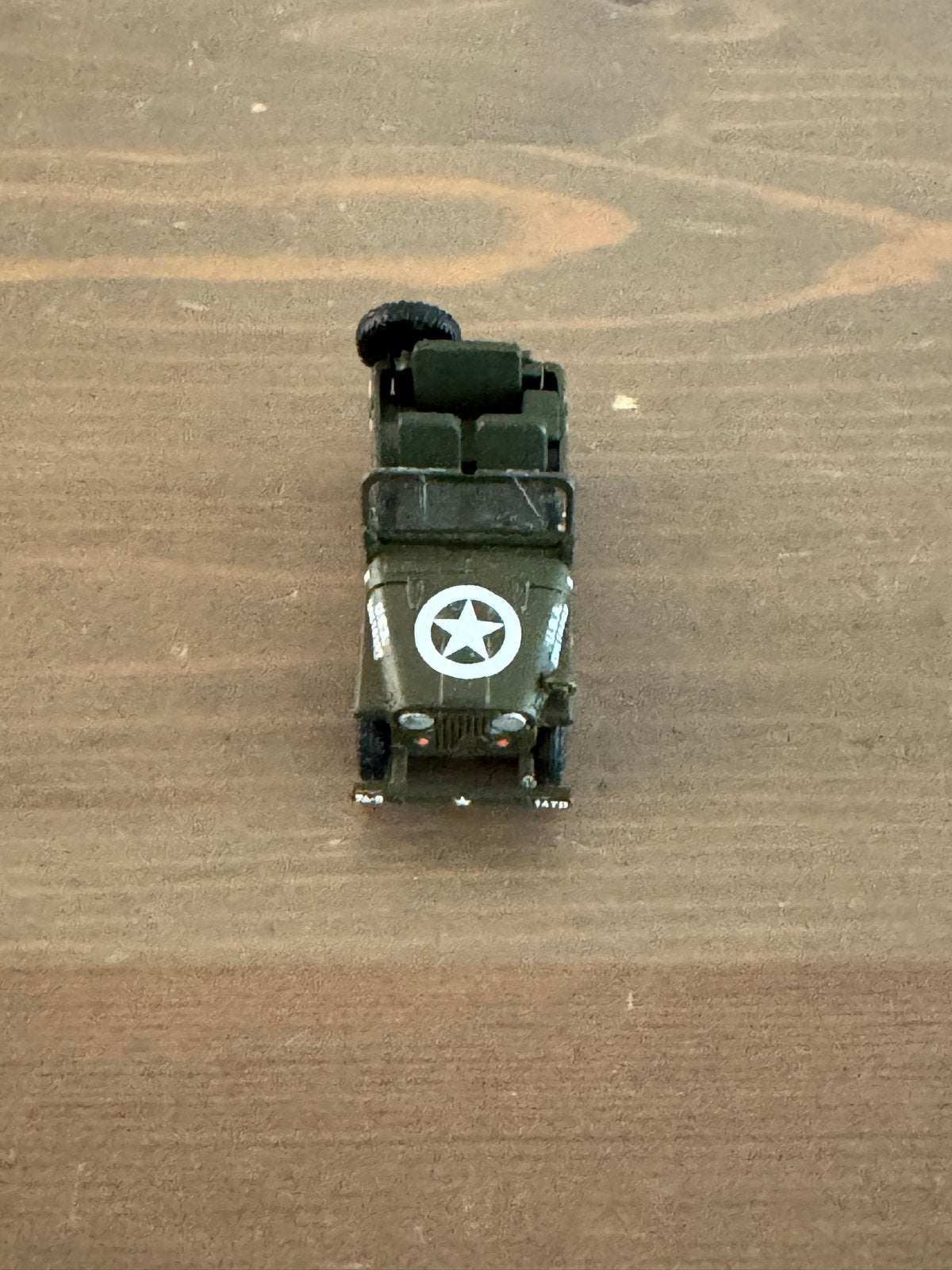 Miniatuur Leger Jeep - schaal 1:87, Overige merken, Gelijkstroom of Wisselstroom, Brug, Tunnel of Gebouw, Ophalen of Verzenden
