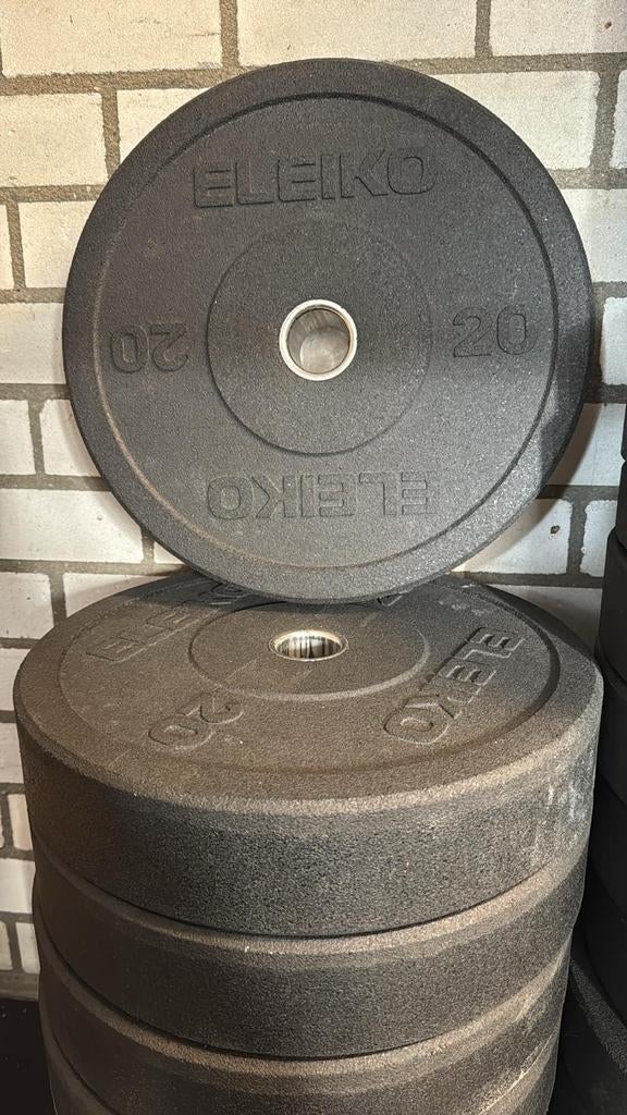Eleiko XF Bumper plates, Sport en Fitness, Fitnessmaterialen, Ophalen, Zo goed als nieuw