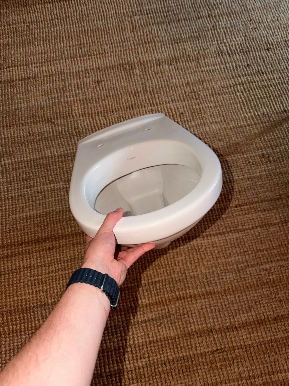 Sphinx hangend toilet / wc pot 54x35cm, Ophalen, Gebruikt, Toilet