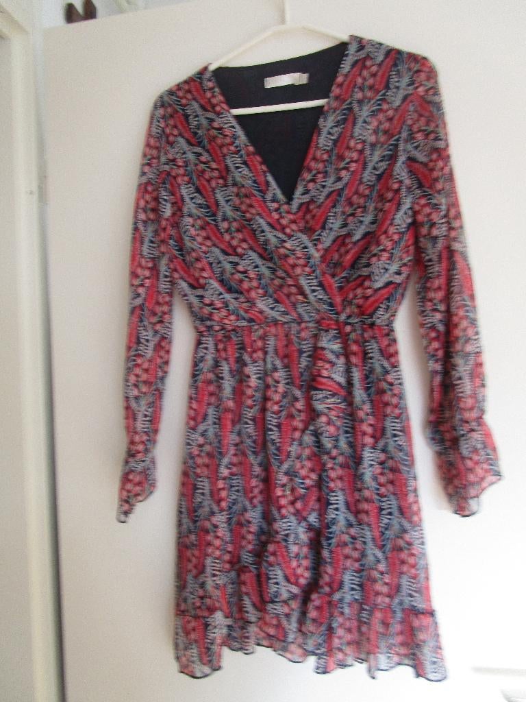 Flamant Rose jurk maat S  rood, Kleding | Dames, Jurken, Maat 38/40 (M), Zo goed als nieuw, Boven de knie, Rood