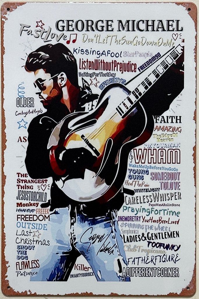 George Michael Wham reclamebord van metaal wandbord deco, Info@deconoord.nl, Deco Noord, Nieuw, Ophalen of Verzenden