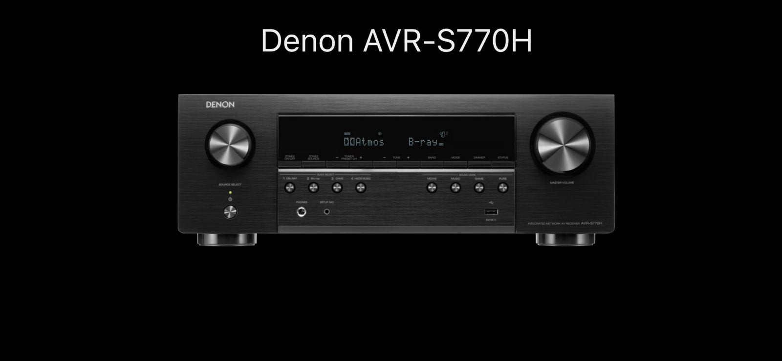 Denon AVR-S770H, Ophalen of Verzenden, 120 watt of meer, Denon