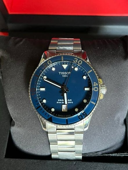 Tissot Seastar t-sport 1000, Ophalen of Verzenden, Zo goed als nieuw, Staal, Overige merken