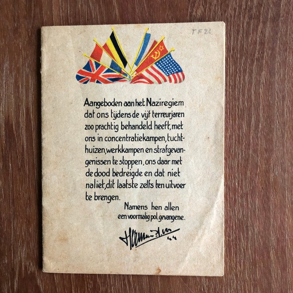 Bevrijding. Fraaie Nazi-caricaturen door Herman A. Vos., Verzenden, Nederland, Boek of Tijdschrift