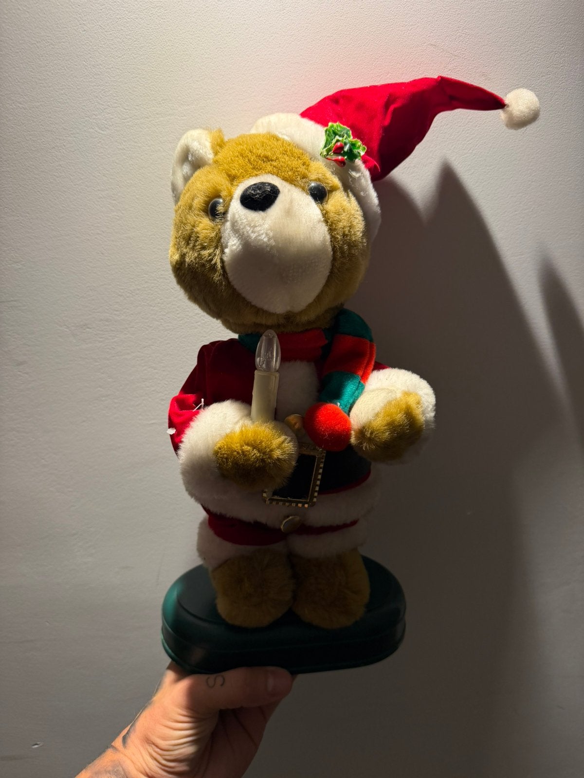 Decoratie Kerstbeer staand, Verzamelen, Ophalen of Verzenden, Zo goed als nieuw