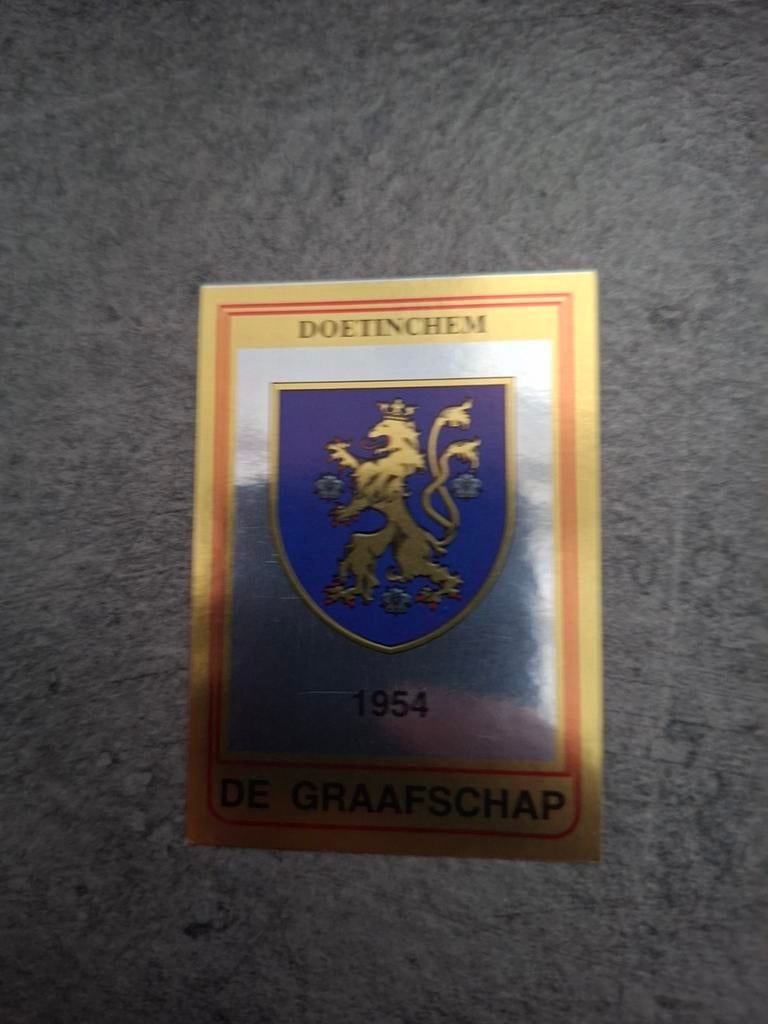 Panini sticker Voetbal 85. Embleem De Graafschap, Verzenden, Zo goed als nieuw, Sticker