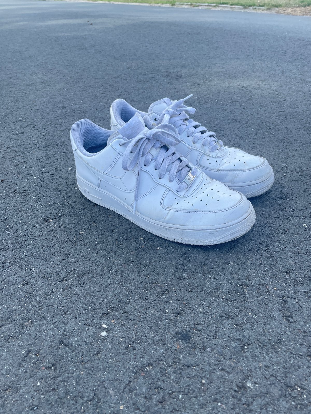 Nike Air Force 1 - Klassieke witte sneakers, Ophalen, Gedragen, Wit, Sneakers of Gympen